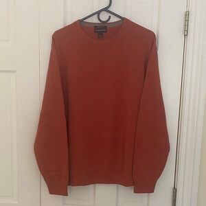 Lands' End Men's Brick Red Crewneck Sweater